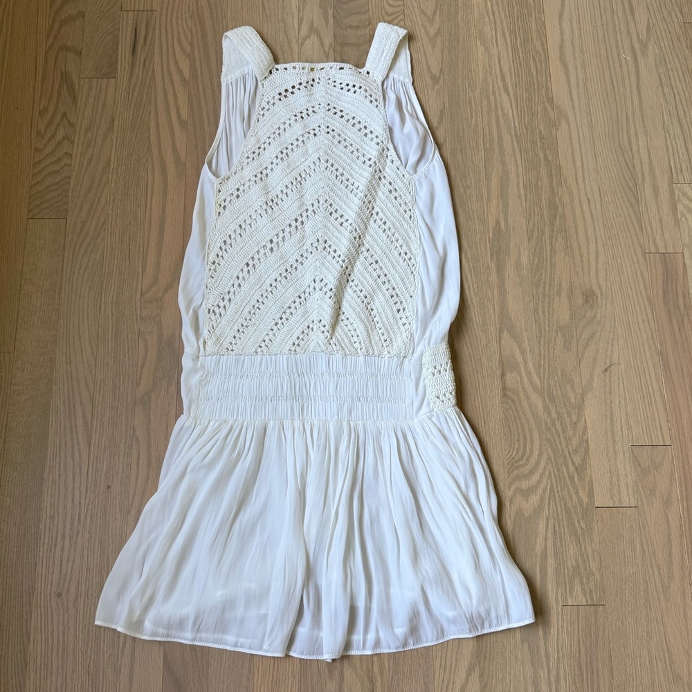 Ramy Brook White Crochet Detail Top - Picture 4 of 4